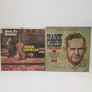 Hank Locklin Queen of Hearts & Born to Ramble  LPs Long Playing